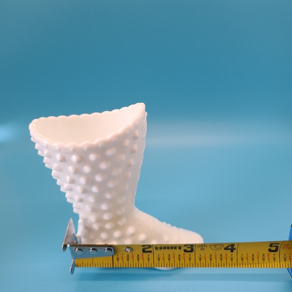 Fenton Milk Glass Hobnail Boot - Picture 8 of 8